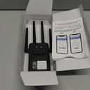 WiFi Extender Signal Booster, Dual Band 5.8GHz&2.4GHz, WiFi Booster Covers Up to 10000 Sq.ft, WiFi Repeater 1.2Gbps with Ethernet Port, One-tap Setup, Made for USA