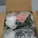 NUPTIO Flower Ball Arrangement Bouquet - 2 Pcs 9.5 inch Diameter Dusty Rose Fake Flowers Roses Balls for Centerpieces Tables - Artificial Rose Arrangements for Wedding Centerpiece Table Decorations