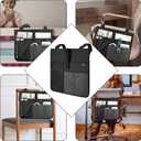 Cosmos Armrest Chair Side Organizer Bedside Caddy Organizer Bunk Bed Storage Bag Armchair Wheelchair Hanging Side Pocket Bag for Ipad, Tablet, Phone, Remote Control, Magazines, Books & Water Bottle