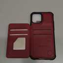 Vinich for iPhone 12/12 Pro Wallet Case with Card Holder, RFID Blocking Credit Slots Kickstand Shockproof Phone Cover Fit for iPhone 12/12 Pro 6.1" Burgundy