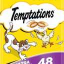 TEMPTATIONS Classic Crunchy and Soft Cat Treats Tasty Chicken Flavor, 48 Ounce (Pack of 1)