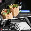 RULLINE Red Trunk Organizer Blocks with Storage Bag  Car Cargo Organizer, adjustable Dividers, Dual Grip Pads, Hook-and-Loop Press Fixing  Fits SUV/Sedan/Truck  Foldable