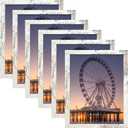 BESCRCL 11x14 Picture Frame Set of 6 High Definition Glass, 11 x 14 Photo Frame for Wall, Engineered Wood, Distressed White