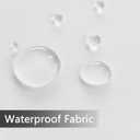 SpaceDresser Waterproof Outdoor Sheer Curtains for Patio - 4 Panels Rod Pocket Indoor Voile Sheer Curtain for Living Room,52W x 120L inch,White