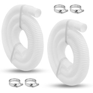 1.25" Replacement Hose for Above Ground Pool Pumps - 59" Long Pool Hose, Suitable for Intex Coleman Pool Filter Pumps 607 and 637 (2-Pack)