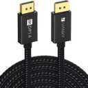 IVANKY DisplayPort Cable 1.4, 8K DP Cable 15ft [8K@60Hz, 4K@144Hz, 1080P@240Hz], Support HBR3, 32.4Gbps, HDCP 2.2, HDR, Compatible for Gaming Monitor, TV, PC, Laptop and More (Black)