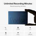 Pocket AI Voice Recorder & Smart Assistant Auto Transcription, Summaries & Action Items AI Note Taker for Meetings, Calls & Productivity - Sierra Blue