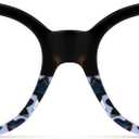 VOOGLAM Fashion Glasses for Women, Chic Middle Blue Light Blocking Glasses Geometric Anti Eyestrain Eyewear-1778Tortoise/Blue