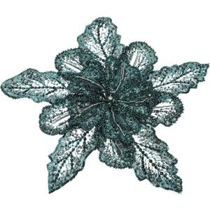 PATIKIL Handmade Rhinestones Applique, Flower Lace Patches with Sequin Beads Sew on Crystal Beaded Lace Applique for Wedding Dresses DIY Clothes Craft, Dark Green