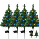 Amazon.com: Solar Christmas Tree Lights Outdoor Decorations, Solar Powered Mini Xmas Trees with LED Lights for Yard Garden Pathway Patio Lawn,Holiday Decor (Colored Lights,4) : Patio, Lawn & Garden