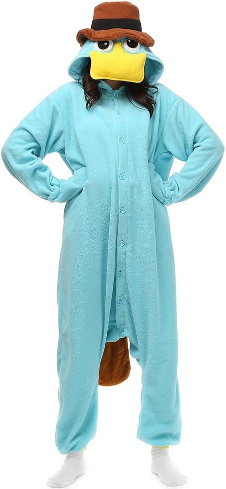 NAITOKE Animal Onesie Adults Halloween Costumes Cosplay Pajamas (Extra Small, Sky Blue)