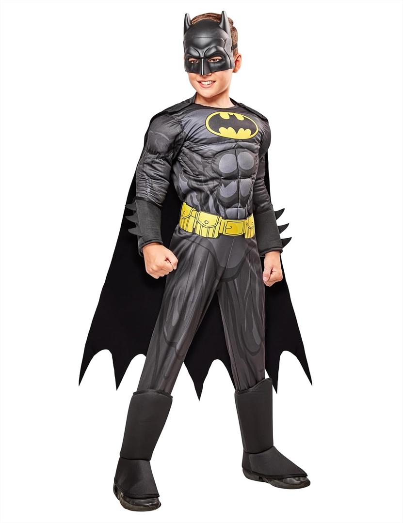 Rubie's Costume Boys DC Comics Deluxe Batman Costume, Size: Medium