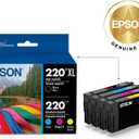EPSON 220 DURABrite Ultra Ink High Capacity Black & Standard Color Cartridge Combo Pack Works with WorkForce WF-2630,2650, 2660, 2750, 2760 and Expression XP-320,420, 424