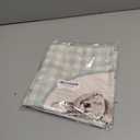 Trenstise Green Checkered Easter Bunny Pillow Cover 18x18, Rustic Vintage Botanical Spring Rabbit Gingham Plaid Decorative Throw Pillow Cover for Home Bedroom Living Room, Set of 2