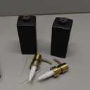 GMISUN Gold Soap Dispenser, Black Soap Dispenser Bathroom with Stainless Steel Pump, Hand and Dish Soap Dispensers Set for Kitchen, 12 fl oz/350ml Glass Liquid Refillable Lotion Dispenser Bottle