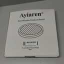 Round Decorative Tray for Coffee Dining Table Countertop Small Wooden Serving Trays Farmhouse Kitchen Home Living Room Decor and Bathroom Accessories Tray Black Rustic Wood Candle Centerpiece Trays (11")