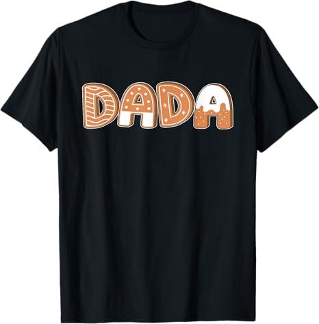 Xmas Cream Gingerbread Daddy Dada Christmas T-Shirt Grey L