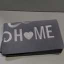 AAZZKANG Gray Doormat with Non Slip Rubber Backing Home Sweet Home Mats Decorative Easy to Clean Welcome Entrance Mats (18" x 28" (Rectangular))