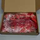 2 Pcs 9" Small Valentines Day Wreath for Cabinet Front Door Valentine Wreath Red Artificial Heart Flower Spring Summer Garlands for Cabinet, for Wedding Window Home Wall Indoor Decor