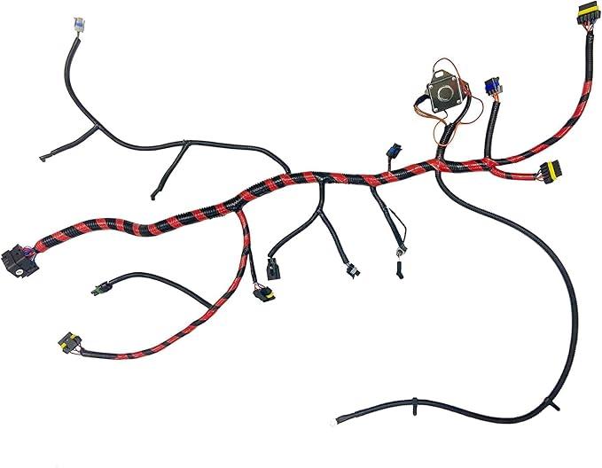 Cheriezing F6TZ9A451F 7.3L Engine Wiring Harness Compatible with Ford 1994 1995 1996 F Super Duty F250 F350 - V8 7.3 L Diesel Engine - Replace# F6TZ-9A451-F