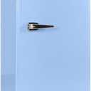 Frigidaire Retro Compact Fridge with Chiller, 3.2 cu ft Countertop Fridge with Built-In Bottle Opener, Compact Refrigerator for Office, Bedroom, Dorm Room or Cabin - 16.5" D x 19" W x 31" H (Blue)