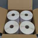 4 Rolls 450 Labels 4x6 3-Proof Direct Thermal Shipping Labels Used with Zebra 2844 ZP450 ZP505 ZP500 GK420D GX420 Rollo MUNBYN, LabelChoice 1" Core Permanent Adhesive Sticker Label Made for FedEx UPS