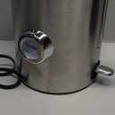 PUKOMC Electric Kettle, 1.7L Stainless Steel Tea Kettle with Temperature Gauge, 1500W Water Boiler with LED Light, BPA-Free, Auto Shut-Off and Boil-Dry Protection (Black)