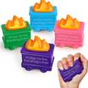 Shappy 4 Pcs Dumpster Stress Relief Balls Dumpster Anxiety Relief Gift PU Stress Balls for Adults Therapy Fidget Appreciation Gifts for Office Coworker(Classic Colors,Simple Style)