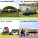 Akiky Pop Up Mosquito Tent for Camping,1 Person Camping Tent with Bug Screen Tent,Mosquito Net Foldable Portable for Adults Kids