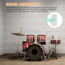 Felt Bulletin Board 48" x 36" Large Cork Board for Wall Push Pin Board for Office 12 Pack DIY Photo Picture Decorative Panels Squares Wall Tiles for Home, Light Grey