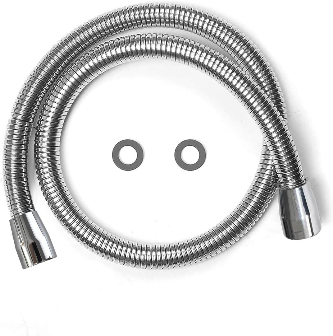 CWM Stainless Steel Hose for Commercial Kitchen Sink Faucets Flexible Hose Replacement (38 inch)