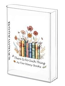 Langjitianya Book Shaped Bookmark Holder, Reading Accessories Gift for Book Lovers, Women, Librarians