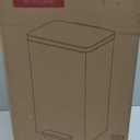 SIMPLI-MAGIC 50 Liter / 13.2 Gallon Soft-Close, Smudge Resistant Trash Can with Foot Pedal and Built in Filter- Stainless Steel, Sleek Finish