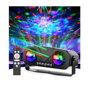 Disco Ball Light,Party Disco Strobe Ocean Star Projector Dj Dance Light Sound Activated with Remote Control Stage Rave for Parties Bar Birthday Wedding KTV Christmas Halloween Dancing Décor