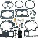 Carburetor Rebuild Kit Fit for Mercury Marine 3.0L 4.3L 5.0L 5.7L Mercarb 2 BBL Carb With Float 3302-804844002 1389-9562A1 1389-9563A1 1389-9564A1 1389-9670A2 1389-806077A2