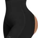 MERYOSZ Shapewear Shorts Tummy Control Underwear Butt Lifting Panties Shapewear High Waisted Faja Body Shaper Girdle (Large, Black)