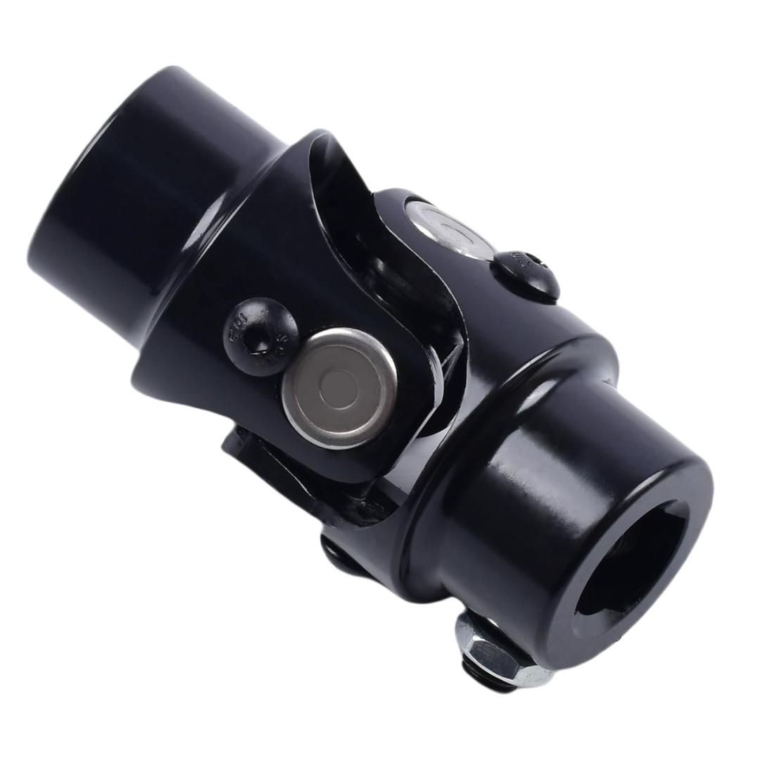Universal Steering Shaft U Joint Shaft 3/4-36 Spline X 3/4" DD Black Working Angle 35Degree Length 83mm (3-1/4") Single U Joint