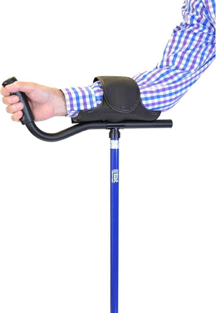 Walk Easy Adult Platform Crutch with Adjustable Sleeve, Blue, REF: 410B