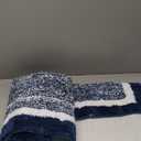 OLANLY Bathroom Rugs 59x20, Extra Soft and Absorbent Microfiber Bath Mat, Non-Slip, Machine Washable, Quick Dry Shaggy Bath Carpet, Suitable for Bathroom Floor, Tub, Shower (Runner, Navy)