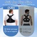 Plus Size Back Brace, Posture Corrector for Women & Men Plus Size, 3XL, XXX-Large
