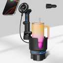 OHLPRO for iPhone 17 Pro Max MagSafe Car Charger Cup Holder Mount, 15W Fast Wireless Magnetic Charging Phone Holder for iPhone 16 15 14 13 Series, Adjustable Car Mount with Large Cup Base, Black