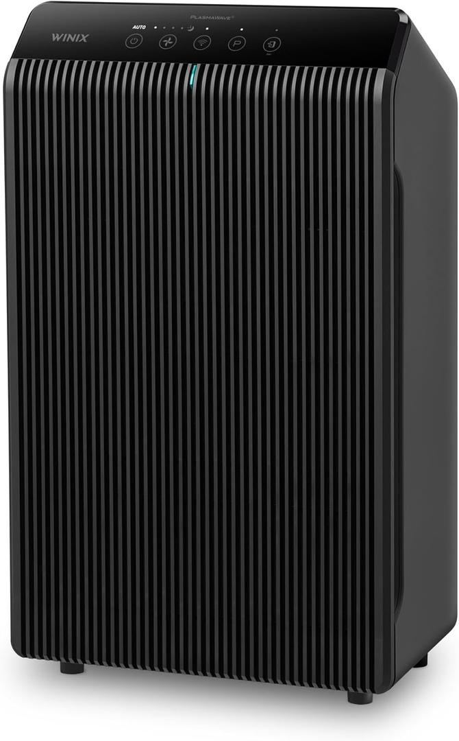 WINIX 5510 Air Purifier (New Generation of 5500-2) for Home Large Room Up to 1881 Ft in 1 Hr, True HEPA, High Deodorization Carbon Filter and Auto Mode, Captures Pet Allergies, Smoke, Dust. (Polished Charcoal Gray)