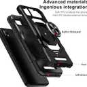 for Cloud Stratus C7 Case, with Tempered Glass Screen Protector Heavy Duty Protection Technology Built-in Kickstand Rugged Shockproof Protective Phone Case for Cloud Stratus C7,(Black)