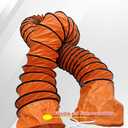 16FT PVC Flexible Duct Hose 10 Inch Duct Hosing with Adjustable Rope for Utility Blower Exhaust Fan Ducting Hose Folding exhaust duct Easy Storage10 In*16Ft