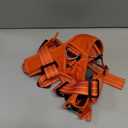 ICEFANG Dog Strap Harness with All-Metal Hardware,for X-Large Sized Dog,K9 Vest,Y-Shape Soft Padding,Adjustable Pet Harness,No-Pull Front Leash Clip (X-Large (Pack of 1), Orange)