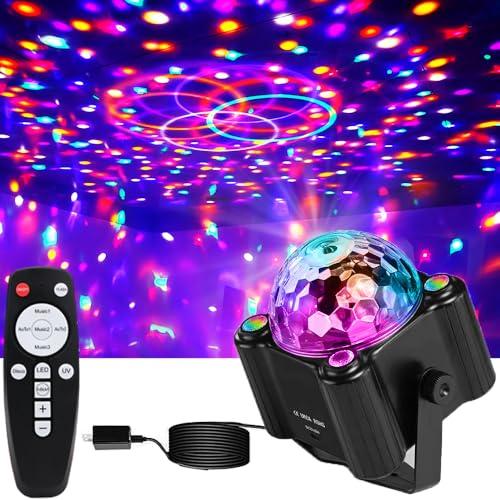 Disco Ball Party Lights, Disco Ball Decor Disco Light Sound Activated with Remote Control Dj Lights for Outdoors and Indoors Home Club Karaoke Christmas Halloween Birthday Wedding Decorations.
