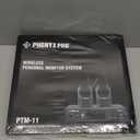 Phenyx Pro Wireless in Ear Monitor System,Dual in Ear Monitors for Musicians, Mono Stage Monitor, Metal IEM w/ 2 Bodypacks, 50 UHF Frequencies, Rack Mount, 164ft Range, for Studio/Band (PTM-11-2B)