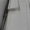 Shintenchi Kitchen Pantry Storage Cabinet, Freestanding Buffet Cabinet with Microwave Stand & 4 Door Shelves, Kitchen Hutch with Doors, Adjustable Shelves and Wine Rack, White