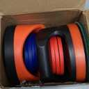 Air Hockey Pushers Air Hockey Pucks &Paddles,Goal Handles Paddles Replacement Accessories for Game Tables Include 2 Pushers, 4 Red &4 Blue Pucks