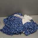 ReliBeauty Pioneer Girl Dress Colonial Prairie Costume Blue (10-12(150))